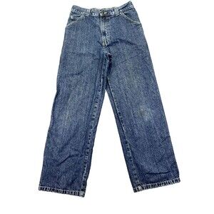 VTG Arizona Jeans Women's 16R Carpenter Dark Baggy‎ Denim Skater Grunge Y2K